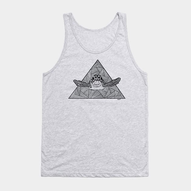 Geometric Turtle Tank Top by K1R1